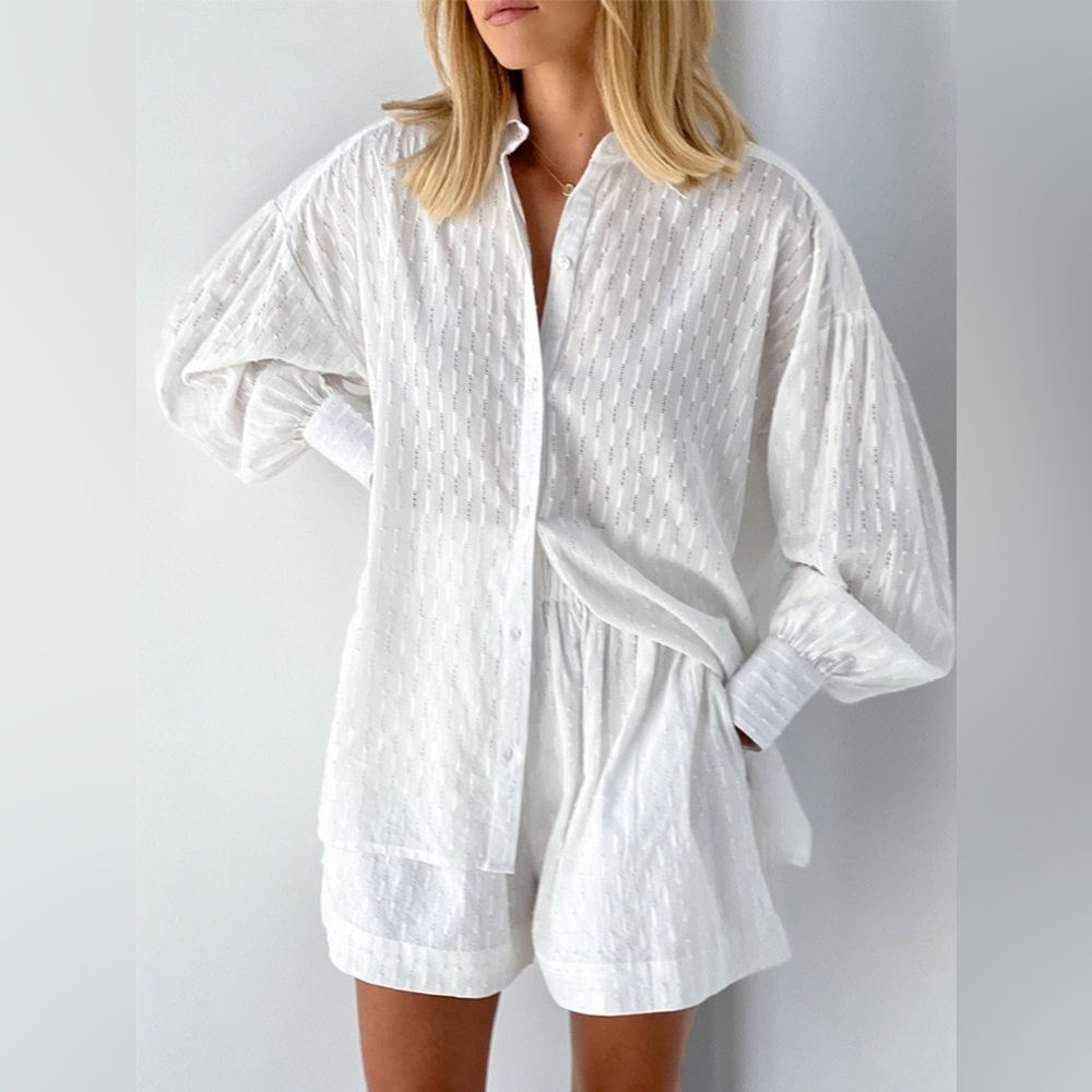 Two Piece Lounge Shorts Set